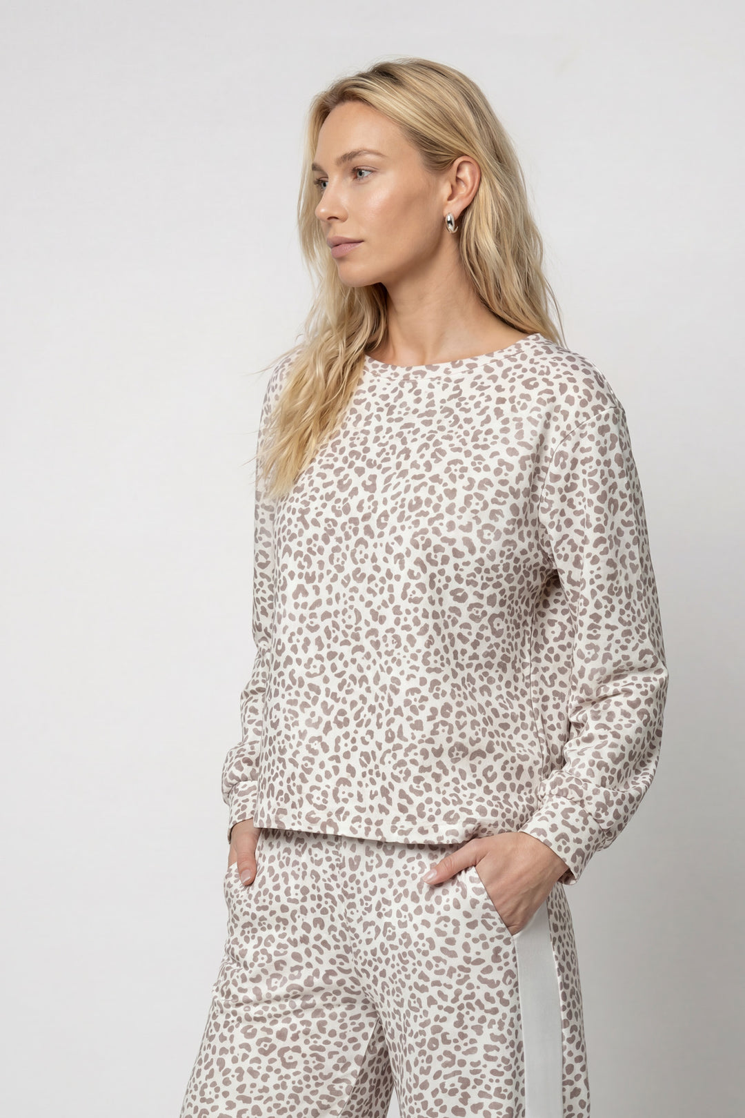 Sweatshirt, taupe gemustert 581 Bild 3