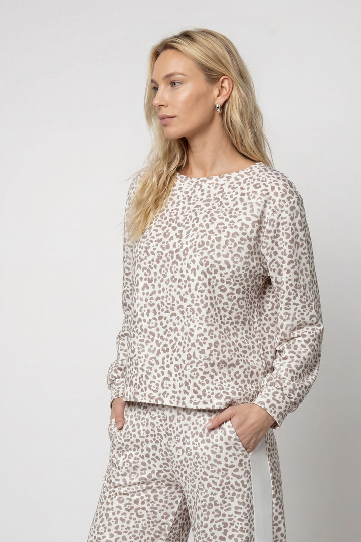 Sweatshirt, taupe gemustert 581 Bild 3