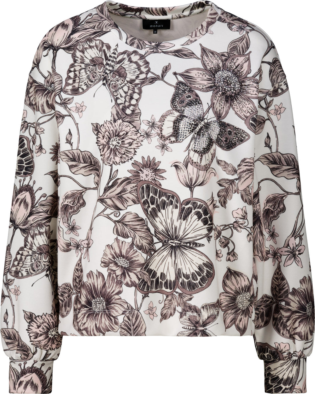 Sweatshirt, taupe gemustert 581 Bild 1