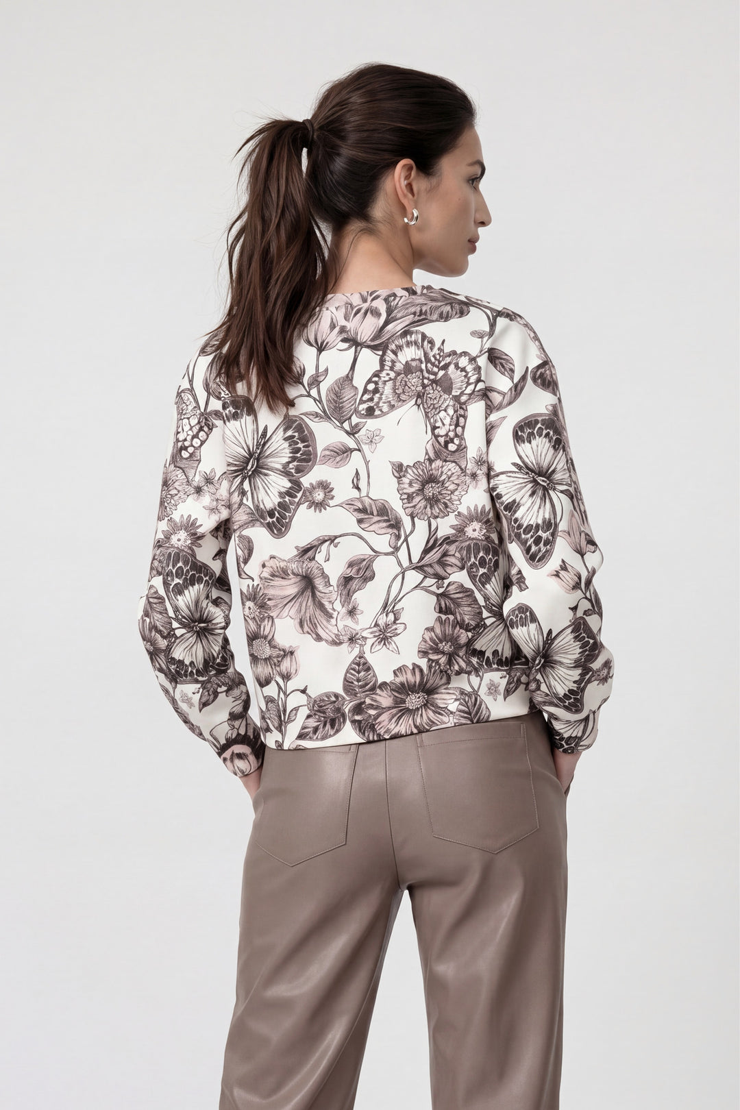 Sweatshirt, taupe gemustert 581 Bild 4