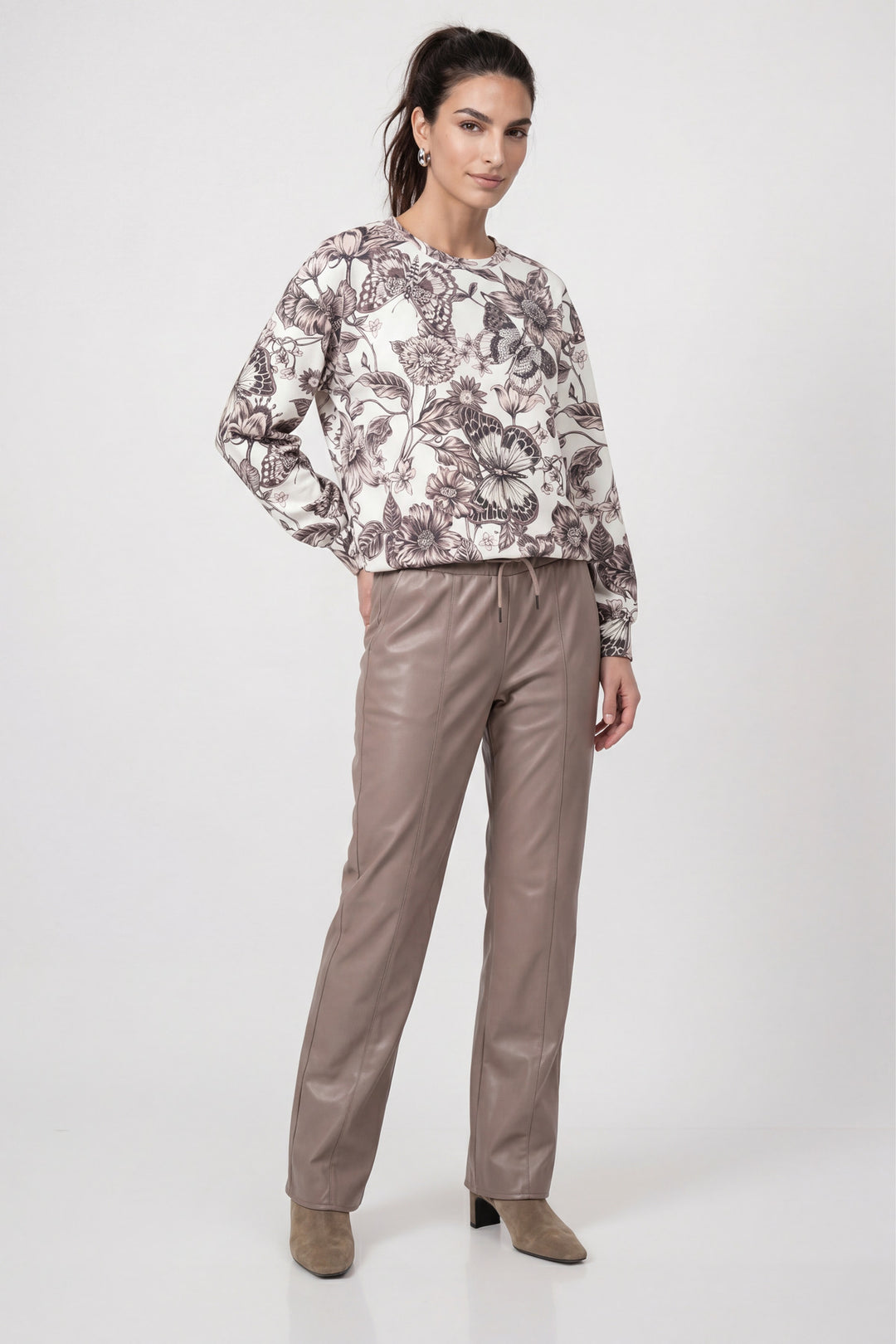 Sweatshirt, taupe gemustert 581 Bild 6