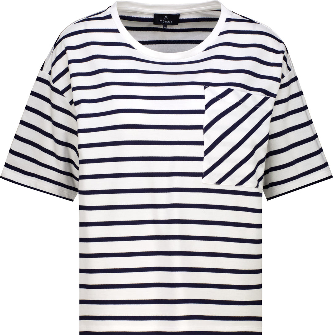 T-Shirt, marine ringel 756 Bild 1