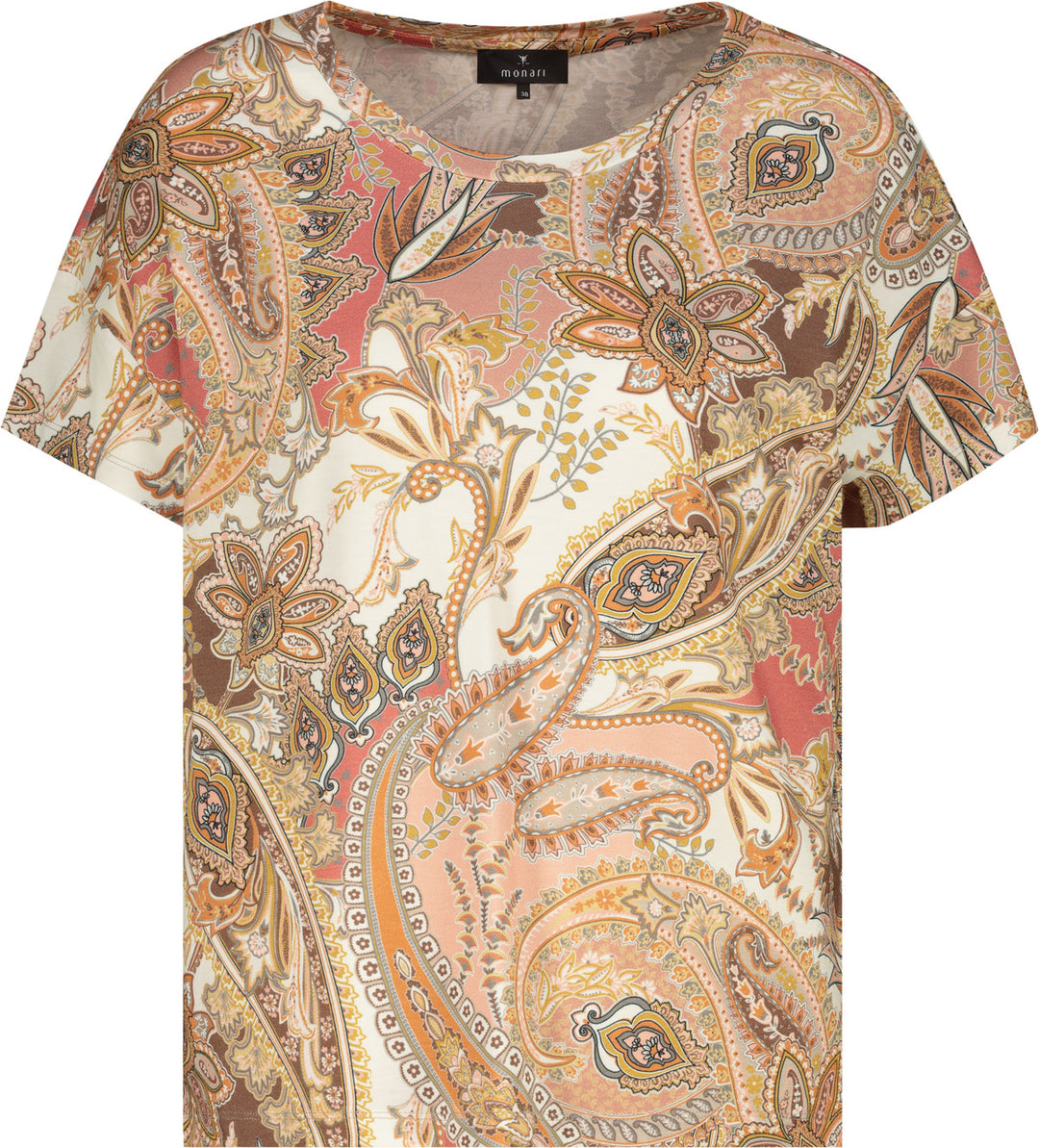 T-Shirt, mocca gemustert 525 Bild 1