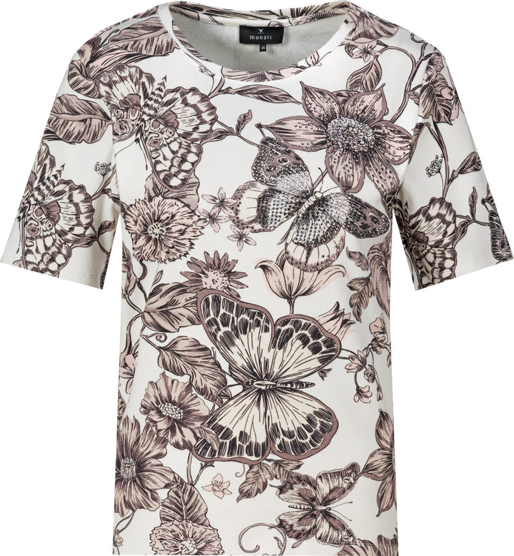 T-Shirt, taupe gemustert 581 Bild 1