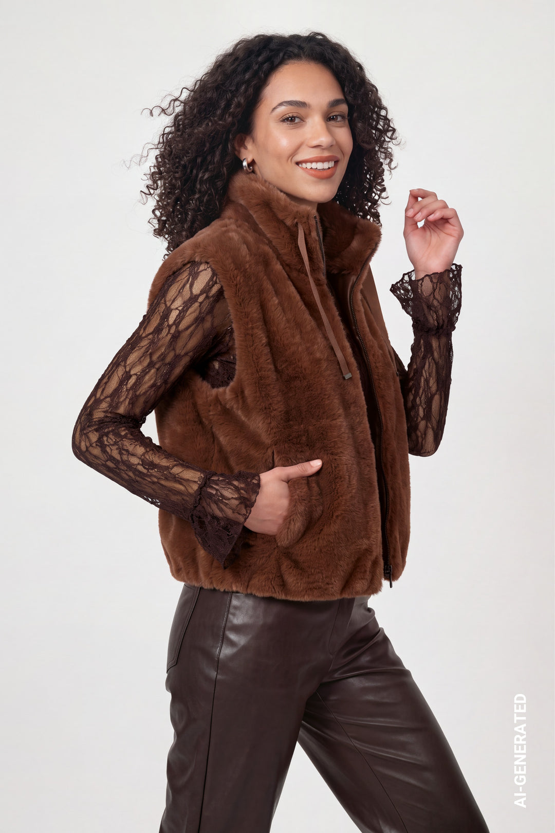 Weste, chocolate brown 557 Bild 3