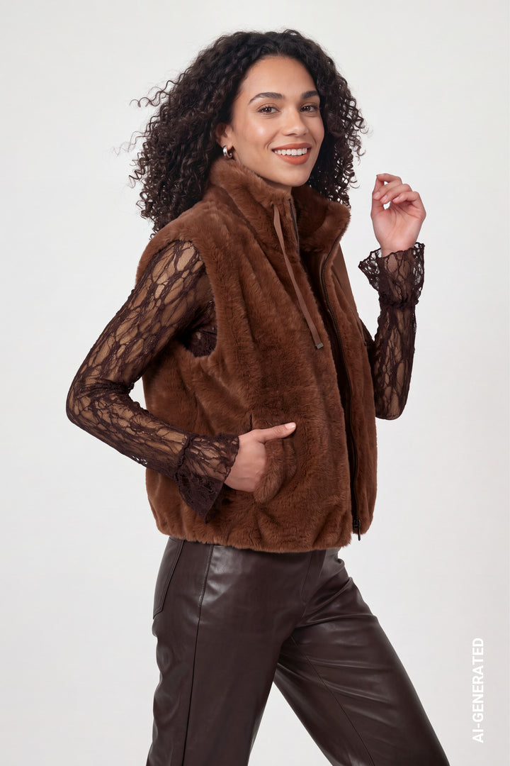 Weste, chocolate brown 557 Bild 3