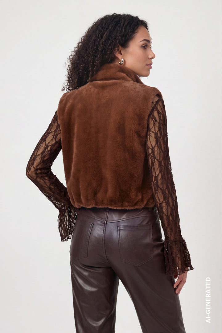 Weste, chocolate brown 557 Bild 4