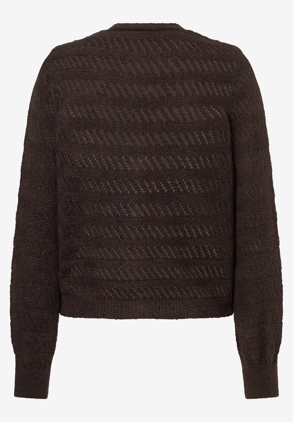 Ajour Cardigan, espresso brown 0279 Bild 2