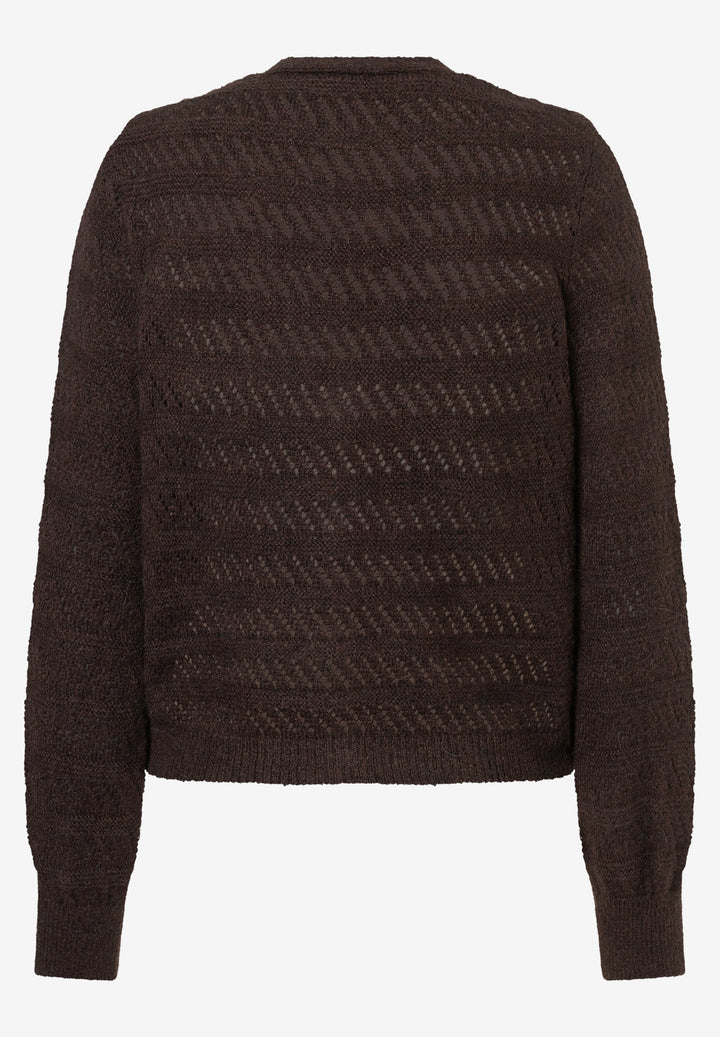 Ajour Cardigan, espresso brown 0279 Bild 2