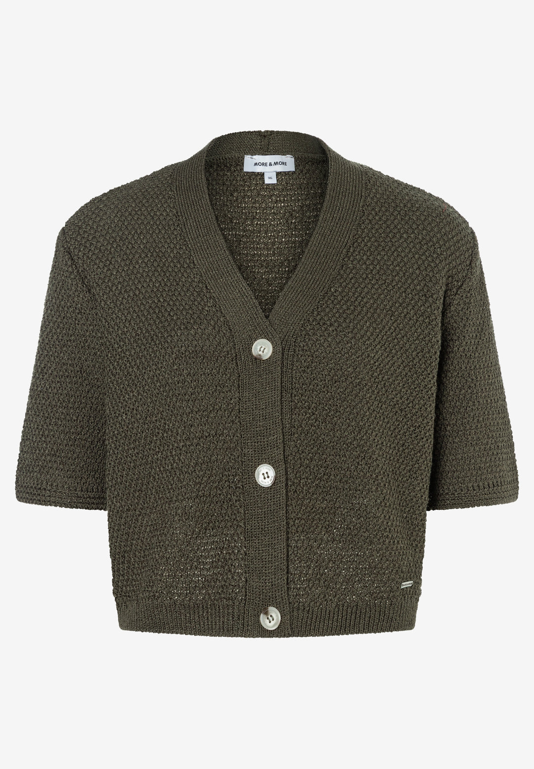 Ajour Cardigan, jungle green 0682 Bild 1