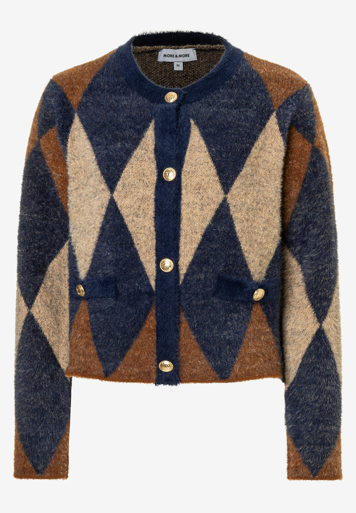 Argyle Cardigan, argyle knit 3350 Bild 1