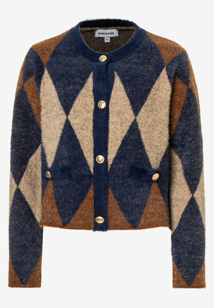 Argyle Cardigan, argyle knit 3350 Bild 1