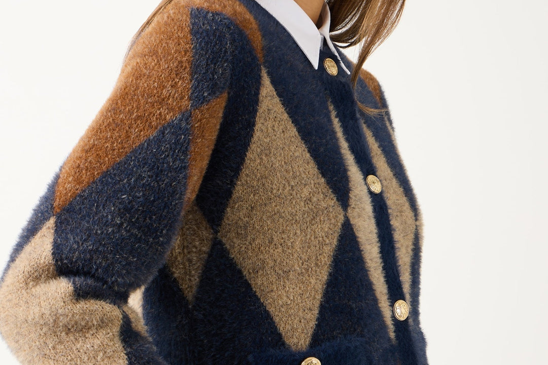 Argyle Cardigan, argyle knit 3350 Bild 5