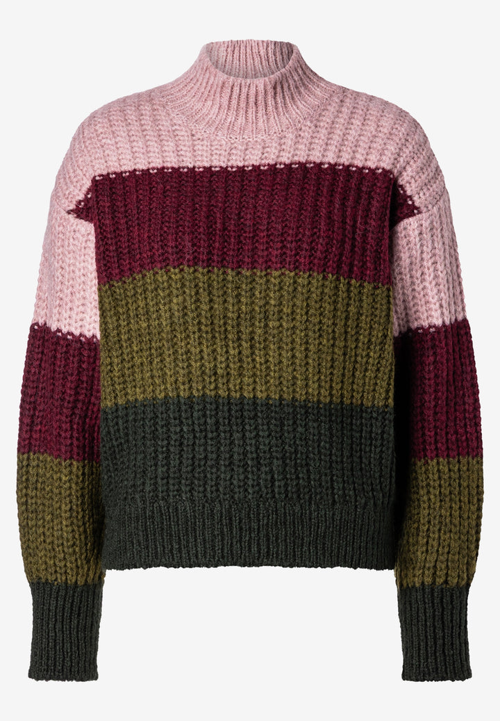 Block Stripe Knit Pullover, block stripe knit pullover 4561 Bild 1