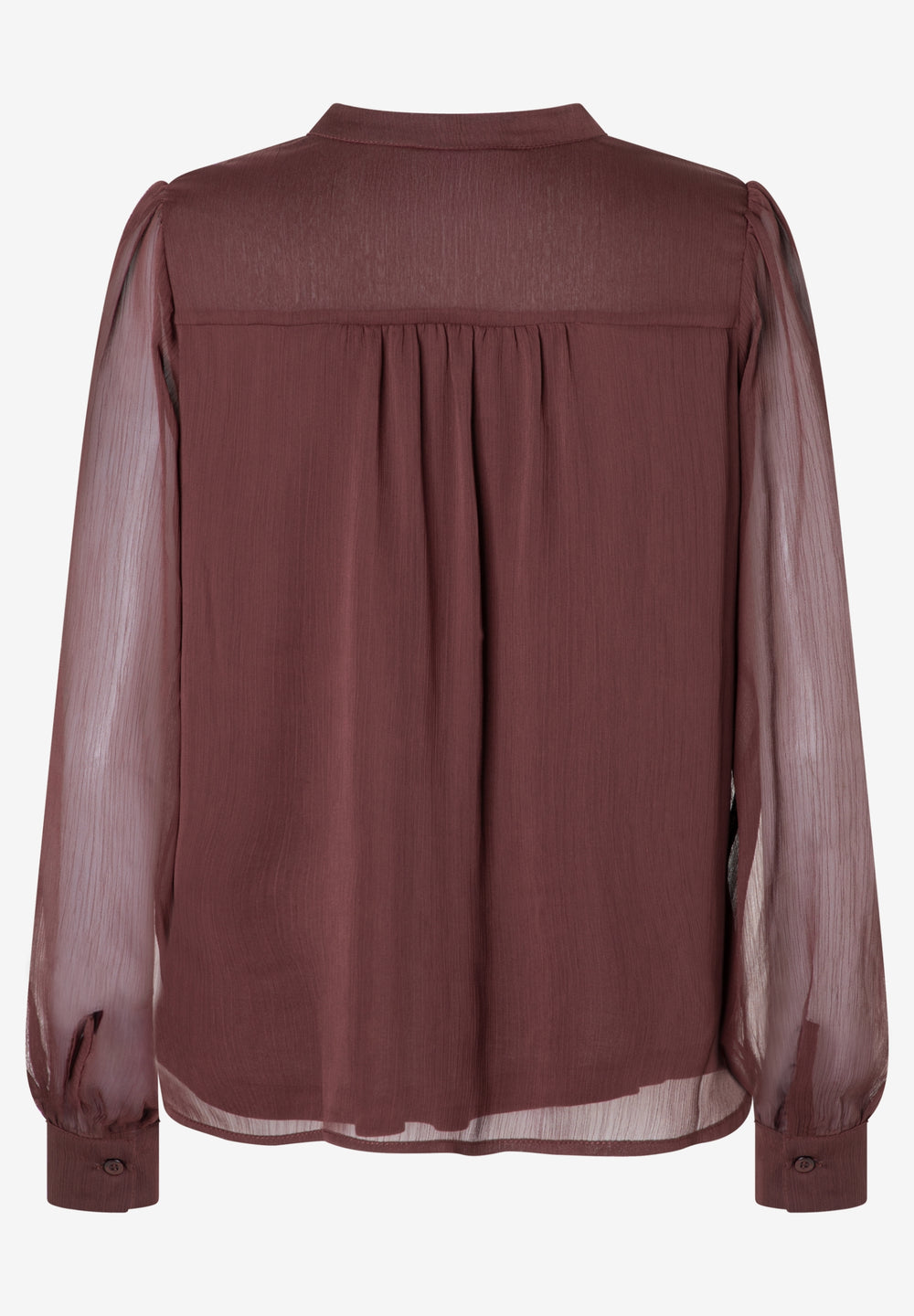 Blouse with Pleats, raisin brown 0284 Bild 2