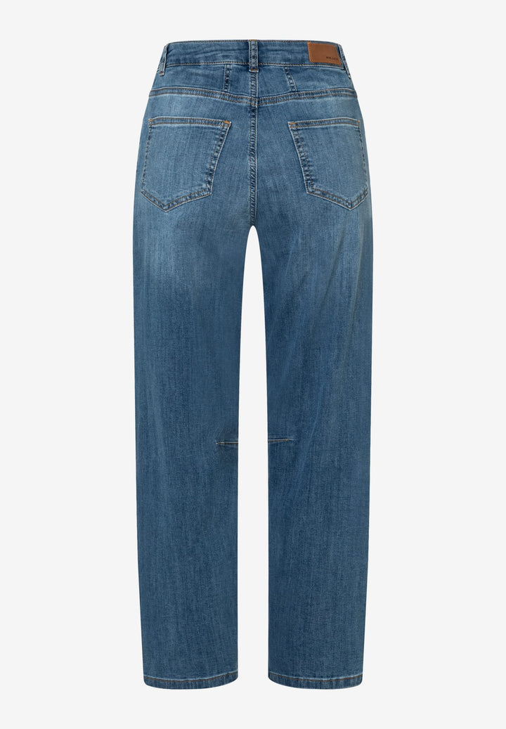 Blue Denim Barrel Leg Jeans, middle blue denim 0962 Bild 2