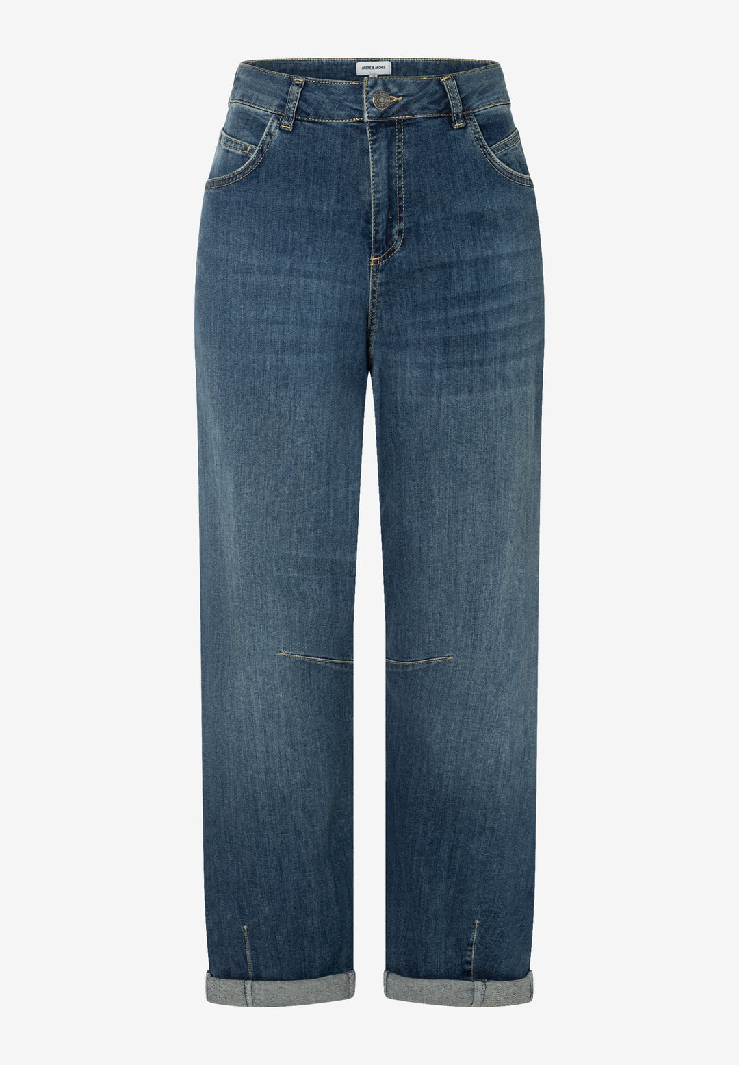 Blue Denim Barrel Leg Jeans, middle blue denim 0962 Bild 1