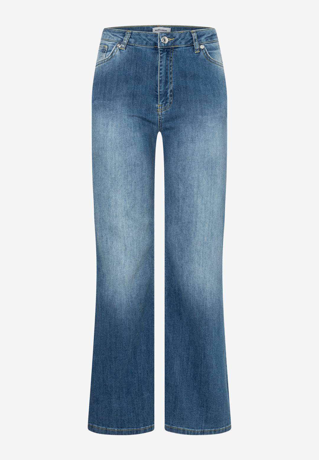 Blue Denim Flared Jeans, middle blue denim 0962 Bild 1