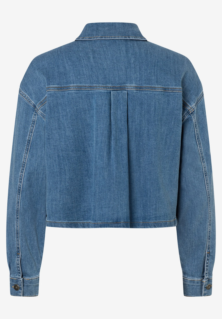 Blue Denim Shirt Jacket, middle blue denim 0962 Bild 2