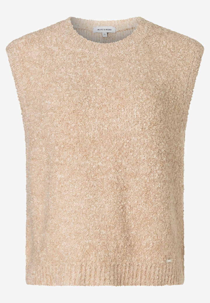 Bouclé Melange Pullunder, almond melange 0218 Bild 1