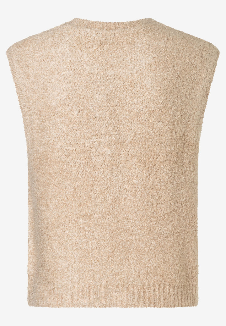 Bouclé Melange Pullunder, almond melange 0218 Bild 2