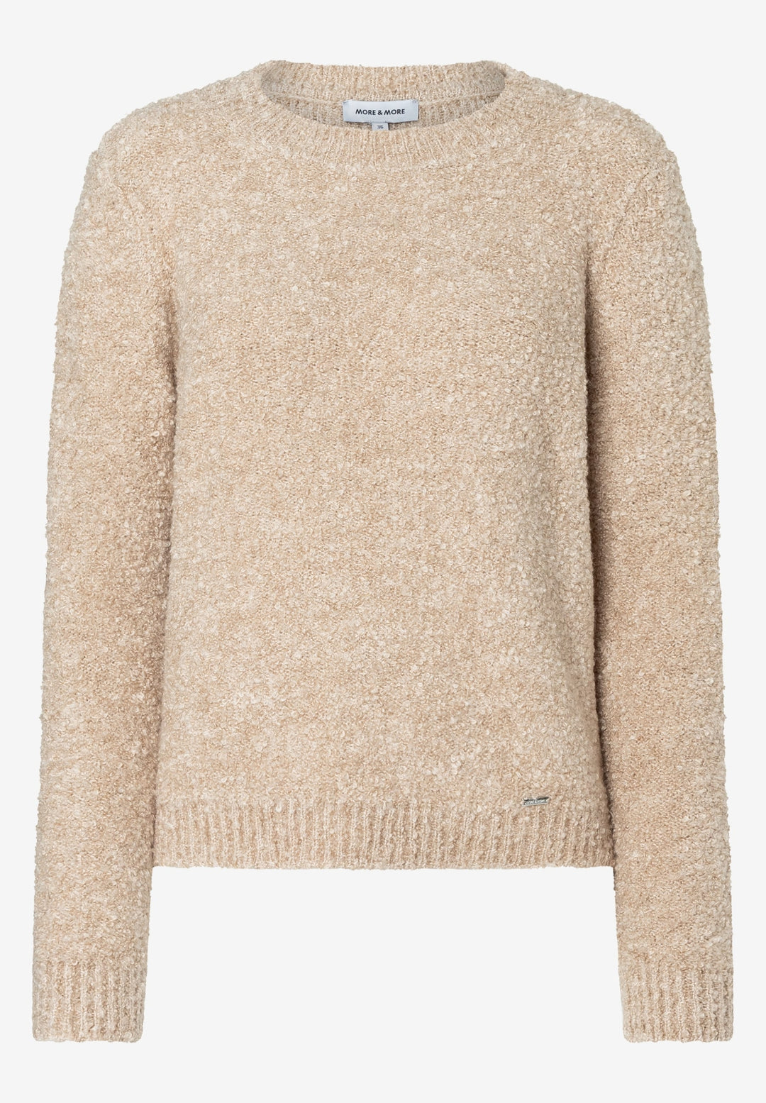 Bouclé Pullover, almond melange 0218 Bild 1