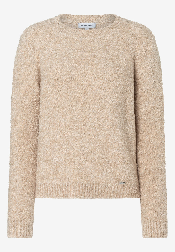 Bouclé Pullover, almond melange 0218 Bild 1