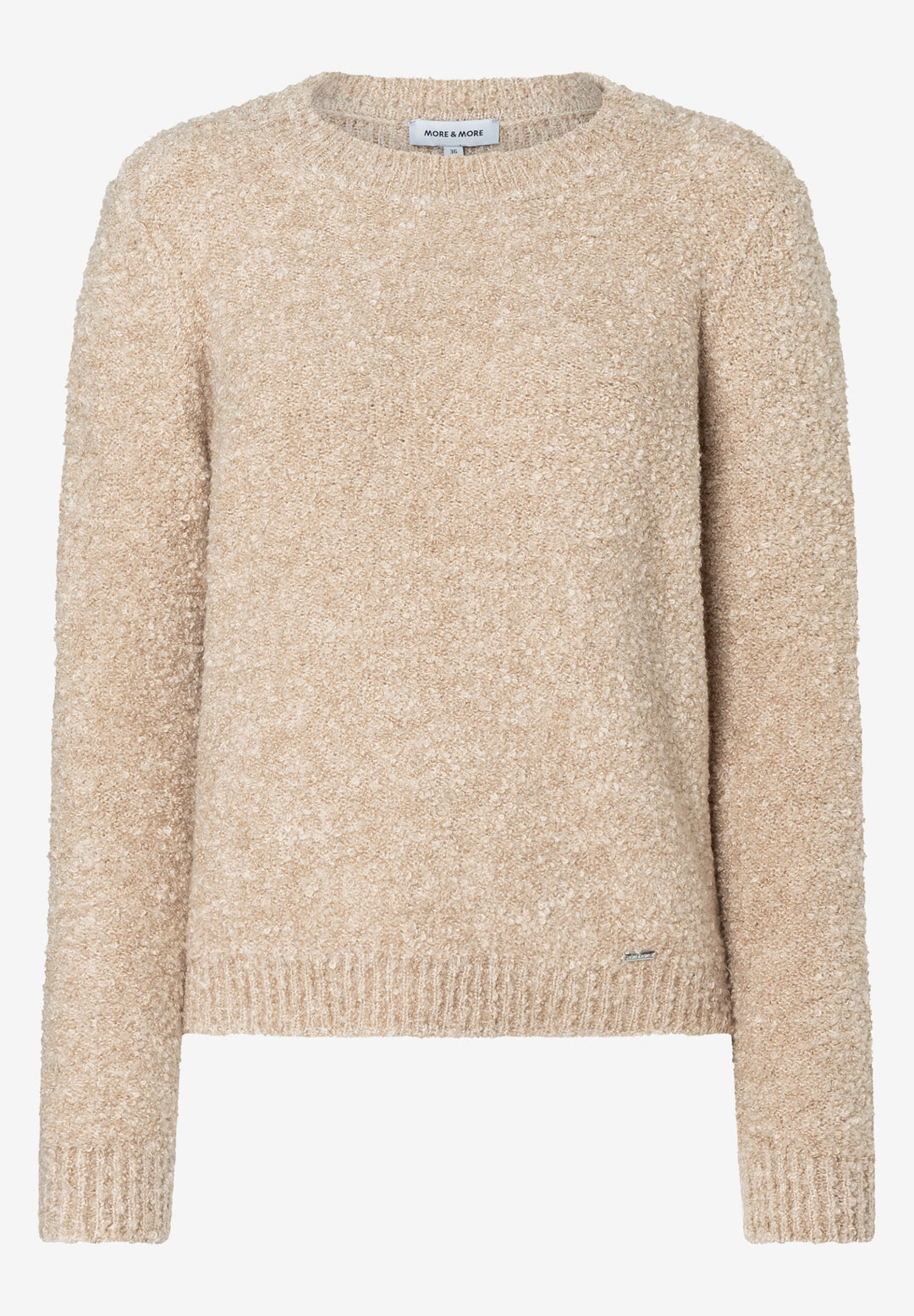 Bouclé Pullover, almond melange 0218 Bild 1