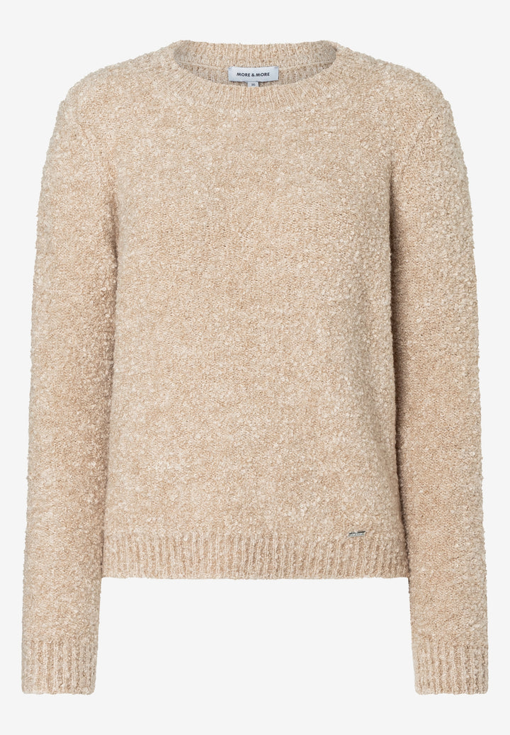 Bouclé Pullover, almond melange 0218 Bild 1