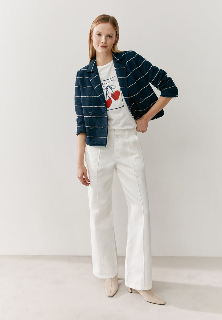 Bouclé Stripe Blazer, boucle stripe 2373 Bild 4