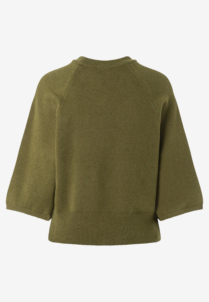 Boxy Pullover, 3/4 Sleeve, modern green 0642 Bild 2