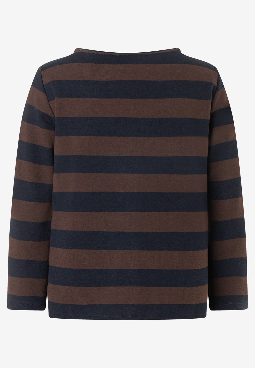 Boxy Shirt 3/4 Sleeves with Stripe, espresso marine block stripes jerse 2279 Bild 2