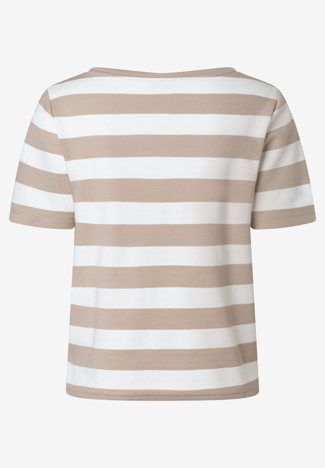 Boxy Shirt with Stripes, powder beige offwhite block stripe 2214 Bild 2