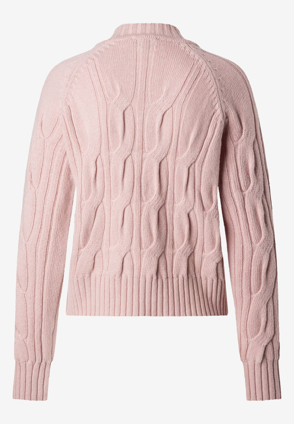 Cable Knit Pullover Turtle Neck, mellow rose 0858 Bild 2