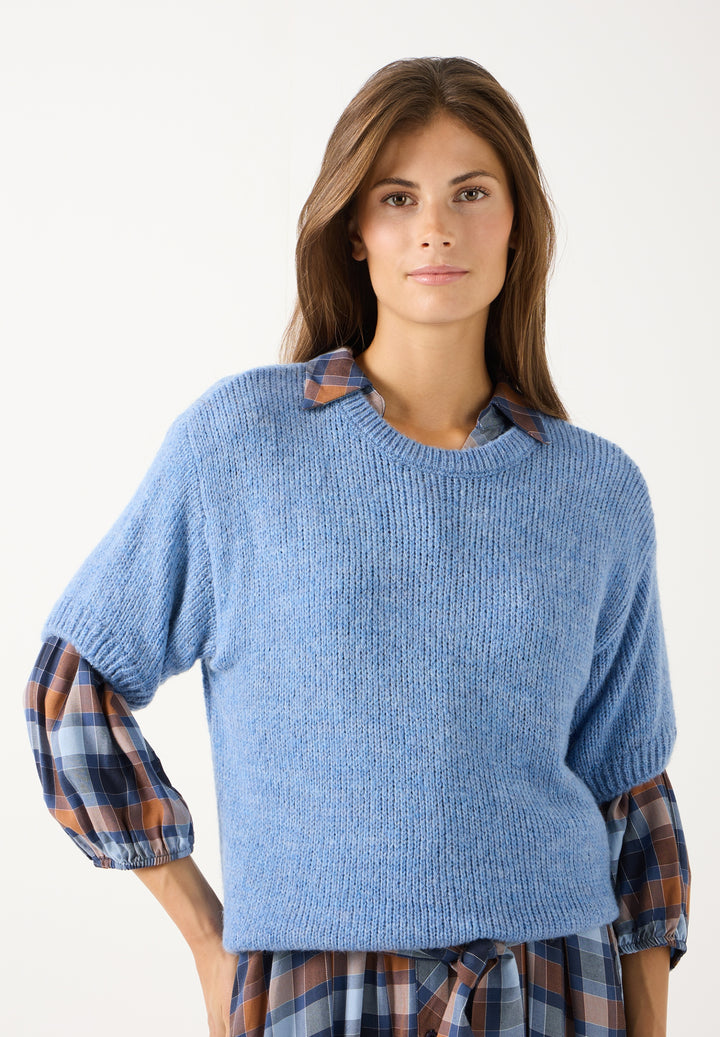 Cape-Pullover, 3/4 Sleeve, autumn blue 0353 Bild 3