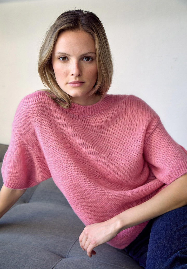 Cape-Pullover, 3/4 Sleeve, berry rose 0819 Bild 3