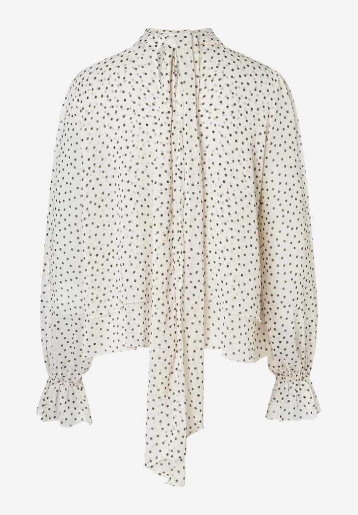 Chiffon Dot Blouse, fancy little dots print 2041 Bild 2