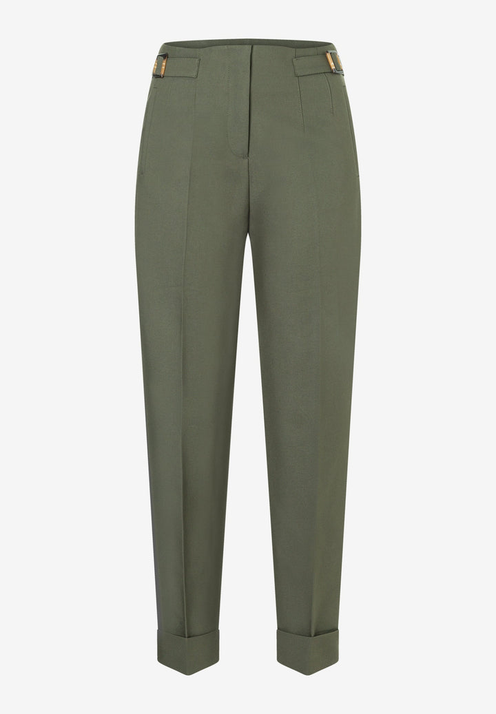 CO - PES Stretch Cigarette Pants, forest green 0689 Bild 1