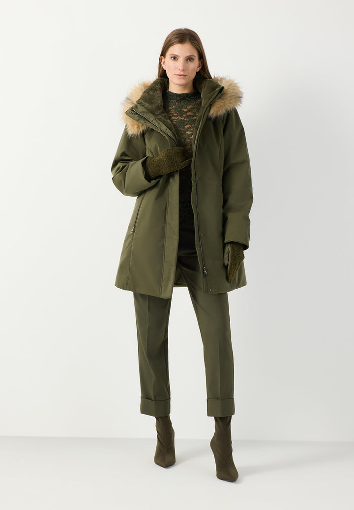 CO - PES Stretch Cigarette Pants, forest green 0689 Bild 2