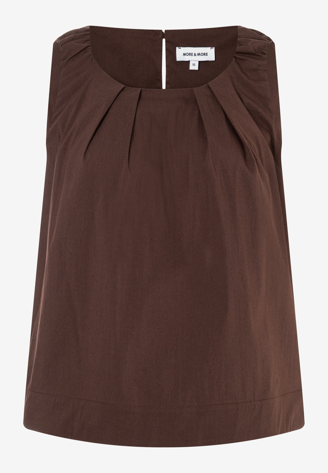 CO-Poplin Top, cool chocolate 0286 Bild 1