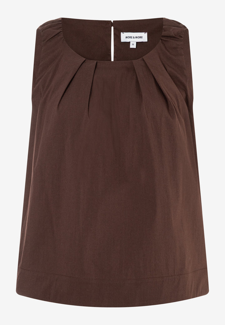 CO-Poplin Top, cool chocolate 0286 Bild 1