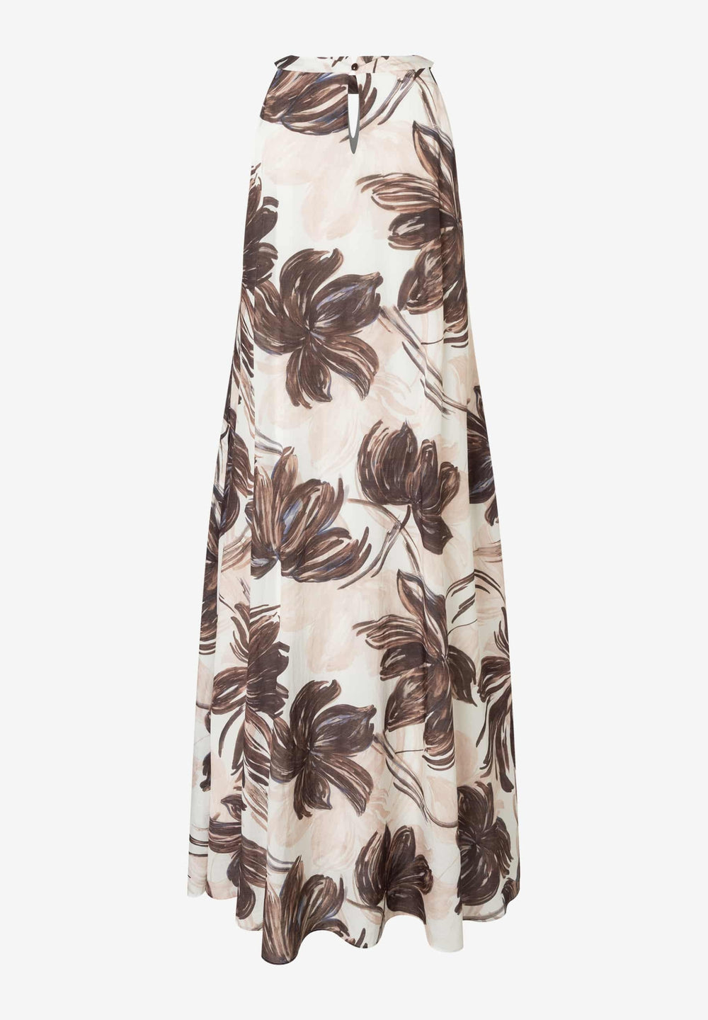 CO-Voile Neckholder Dress, brushstroke flower print 5286 Bild 2