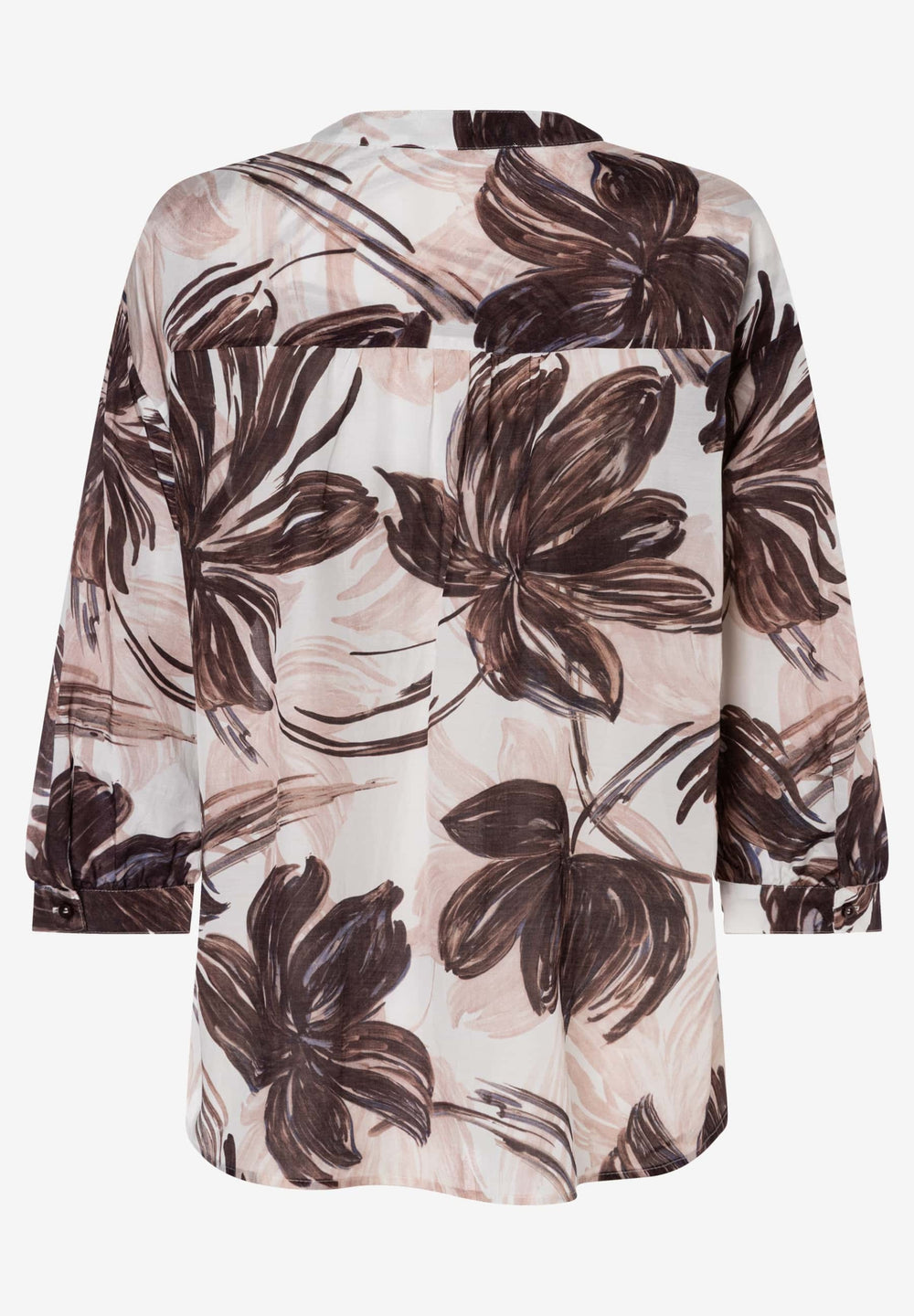 CO-Voile Print Blouse, brushstroke flower print 5286 Bild 2
