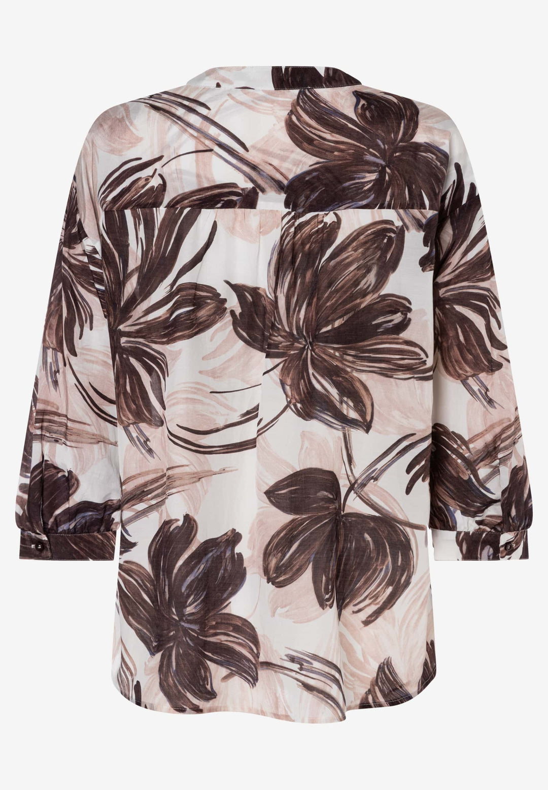 CO-Voile Print Blouse, brushstroke flower print 5286 Bild 2