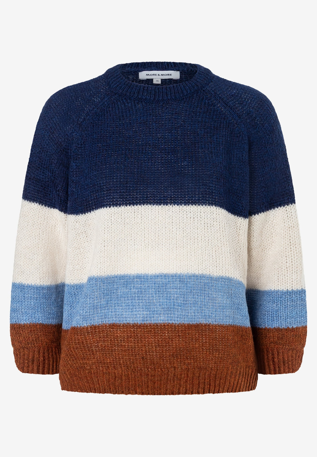 Colorblock-Pullover, 3/4 Sleeve, colourblock pullover 4350 Bild 1