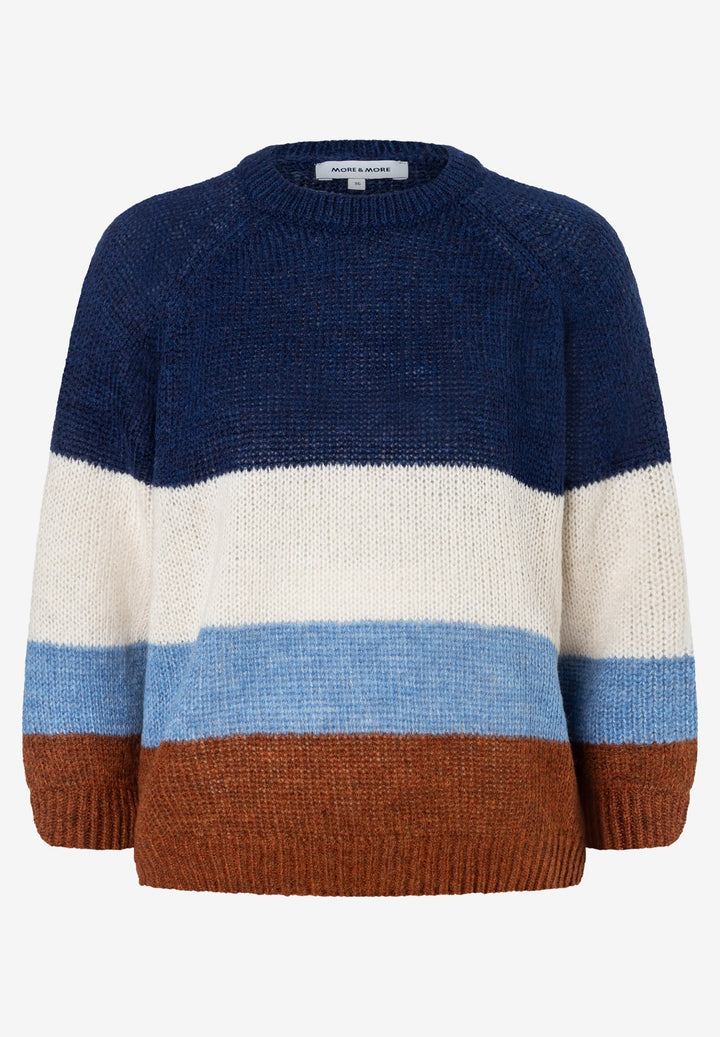Colorblock-Pullover, 3/4 Sleeve, colourblock pullover 4350 Bild 1