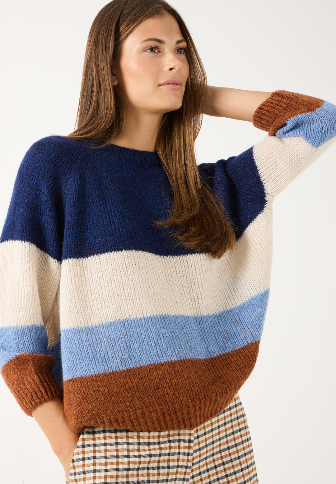 Colorblock-Pullover, 3/4 Sleeve, colourblock pullover 4350 Bild 3