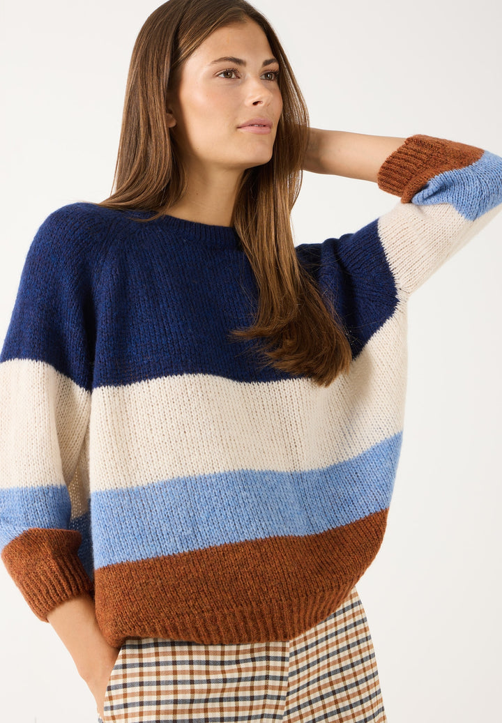 Colorblock-Pullover, 3/4 Sleeve, colourblock pullover 4350 Bild 3