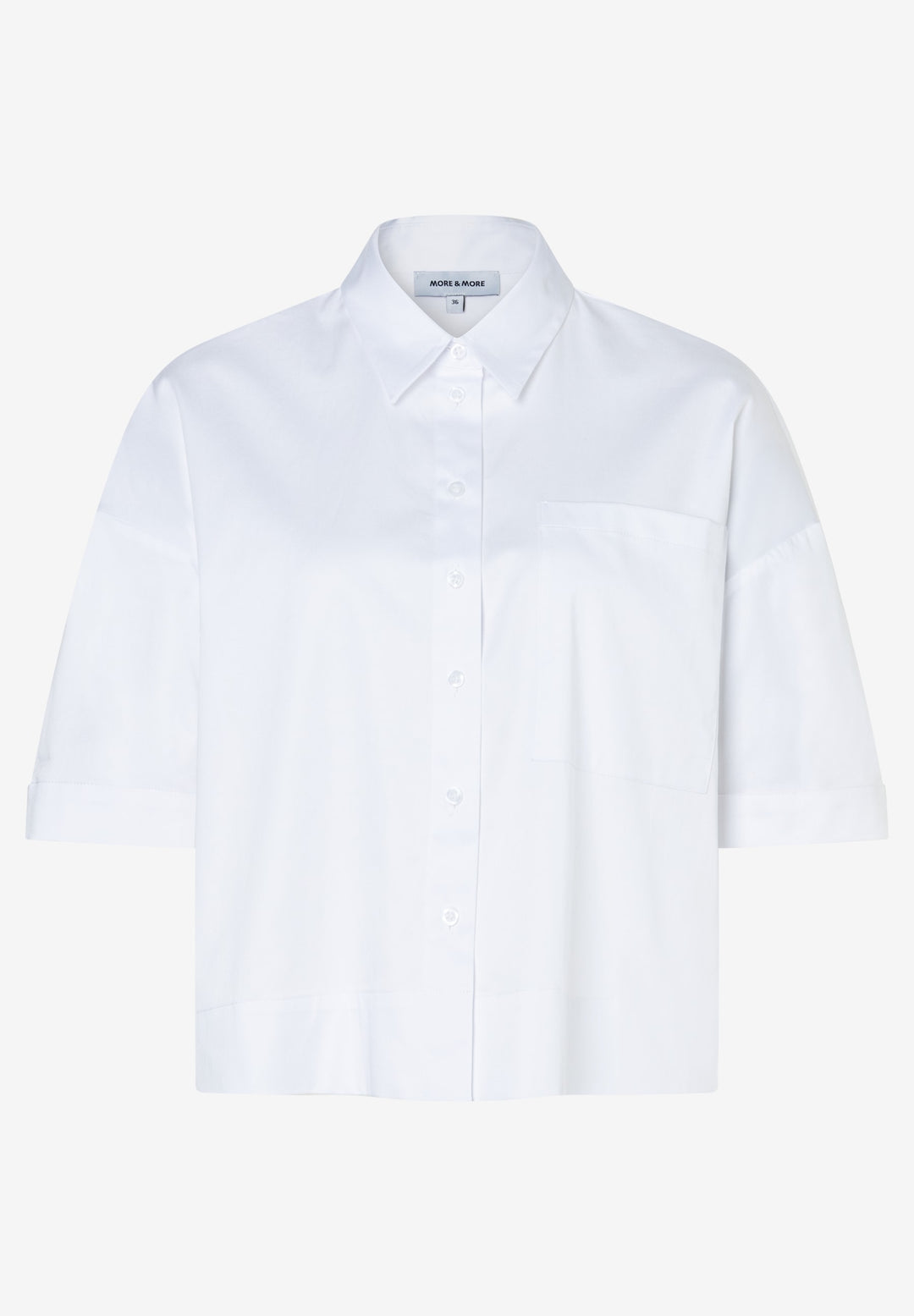 Cropped Blouse, white 0010 Bild 1