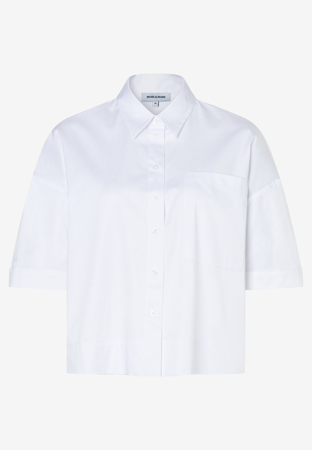 Cropped Blouse, white 0010 Bild 1